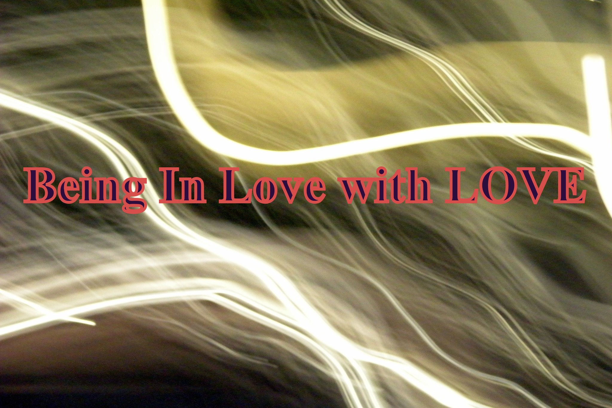 Being In Love with LOVE - Cosmic Art Card depicting emotional essence