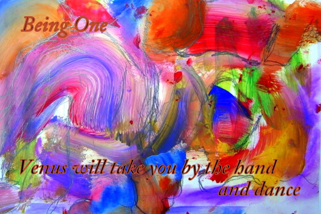 Being One Venus will take you by the hand and dance - Cosmic Art Card
