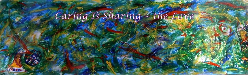 Caring Is Sharing the Love - Cosmic Art Card depicting emotional essence