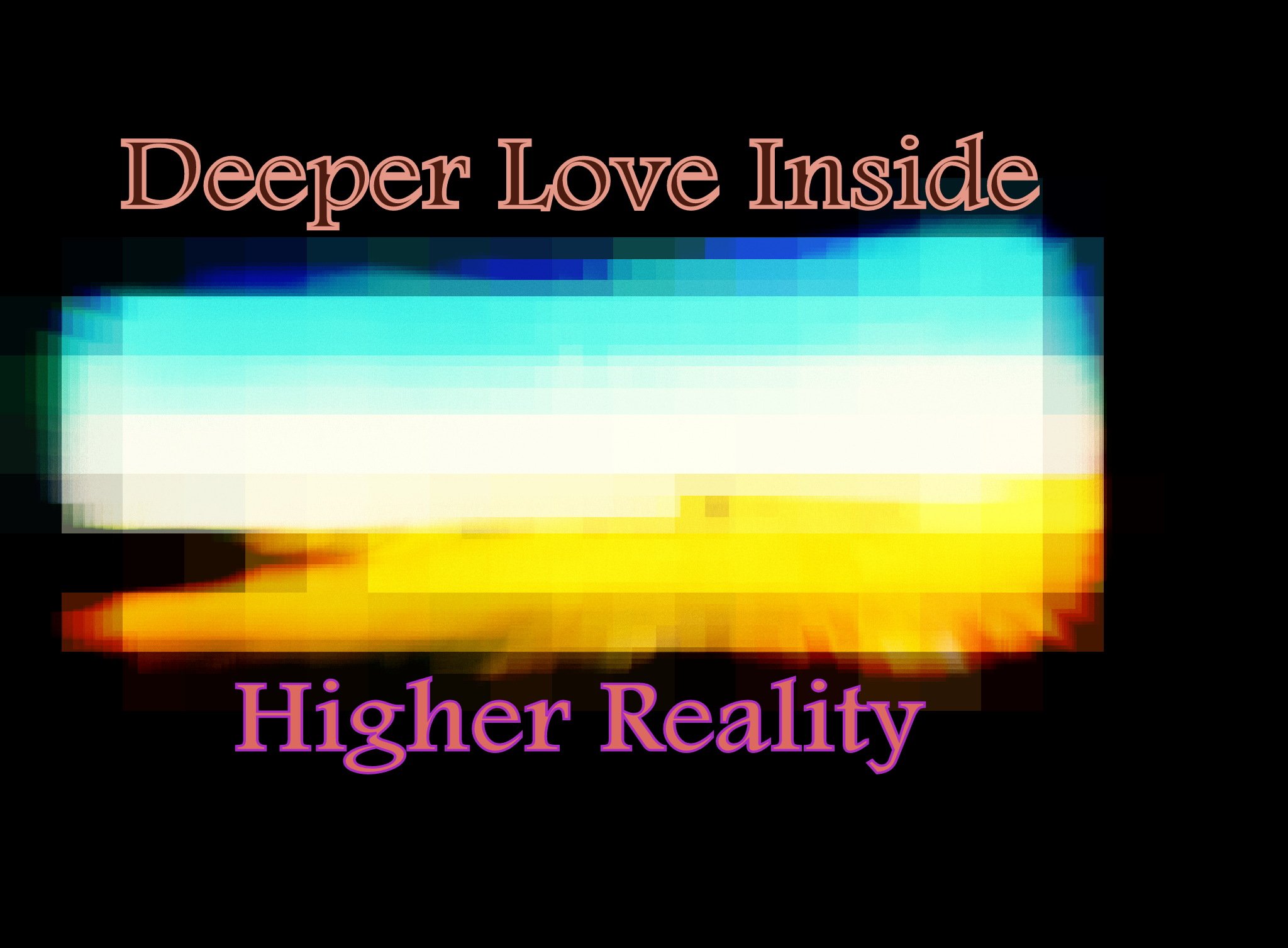 Deeper Love Inside Higher Reality - Cosmic Art Card depicting emotional essence