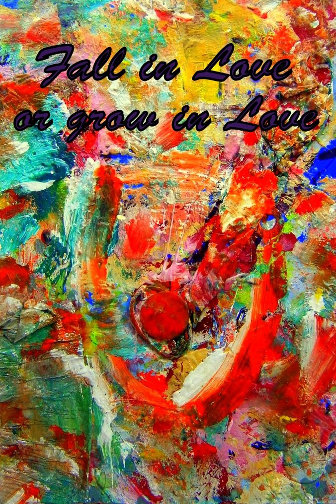 Fall in Love or grow in Love - Cosmic Art Card depicting emotional essence