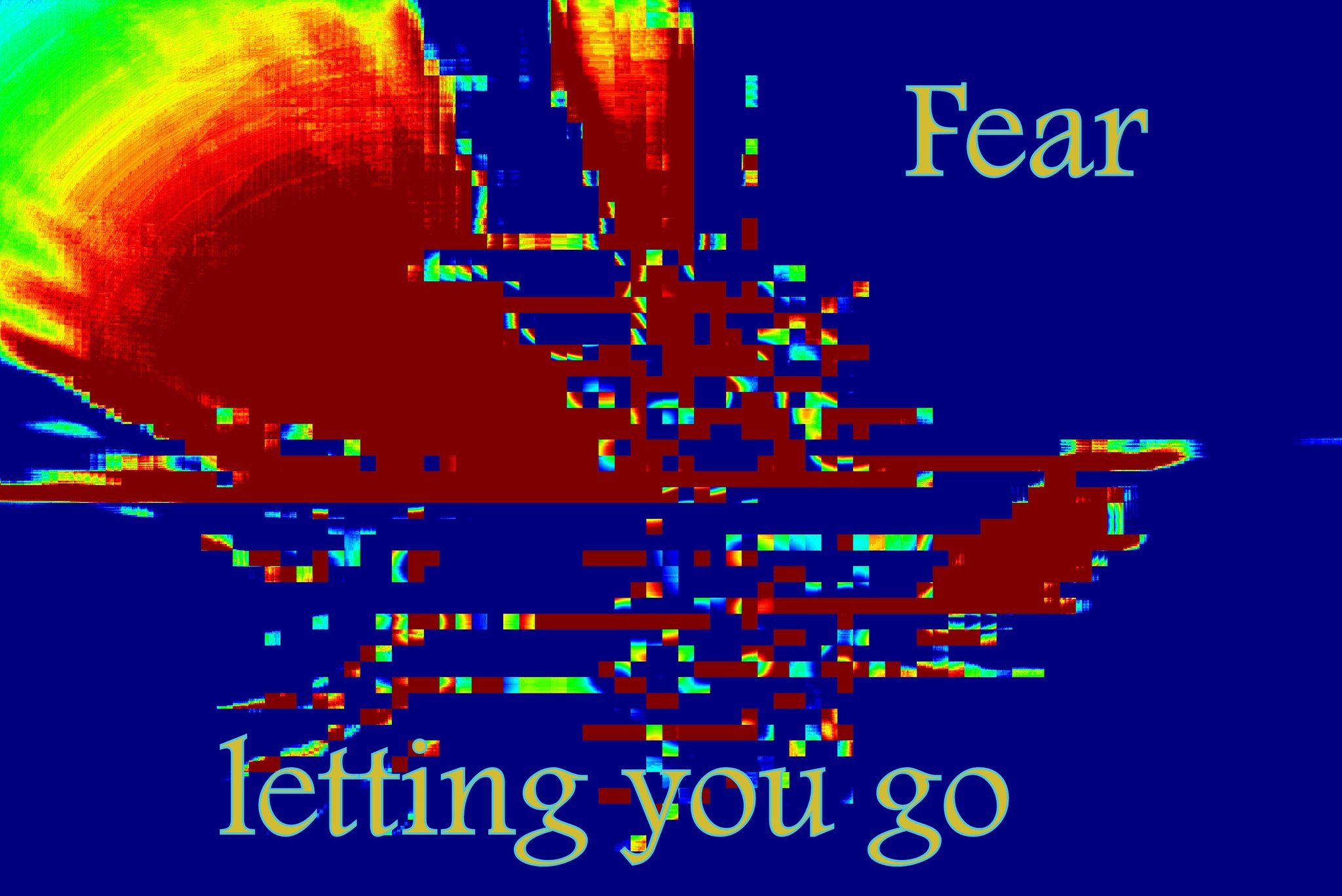 Fear letting you go - Cosmic Art Card