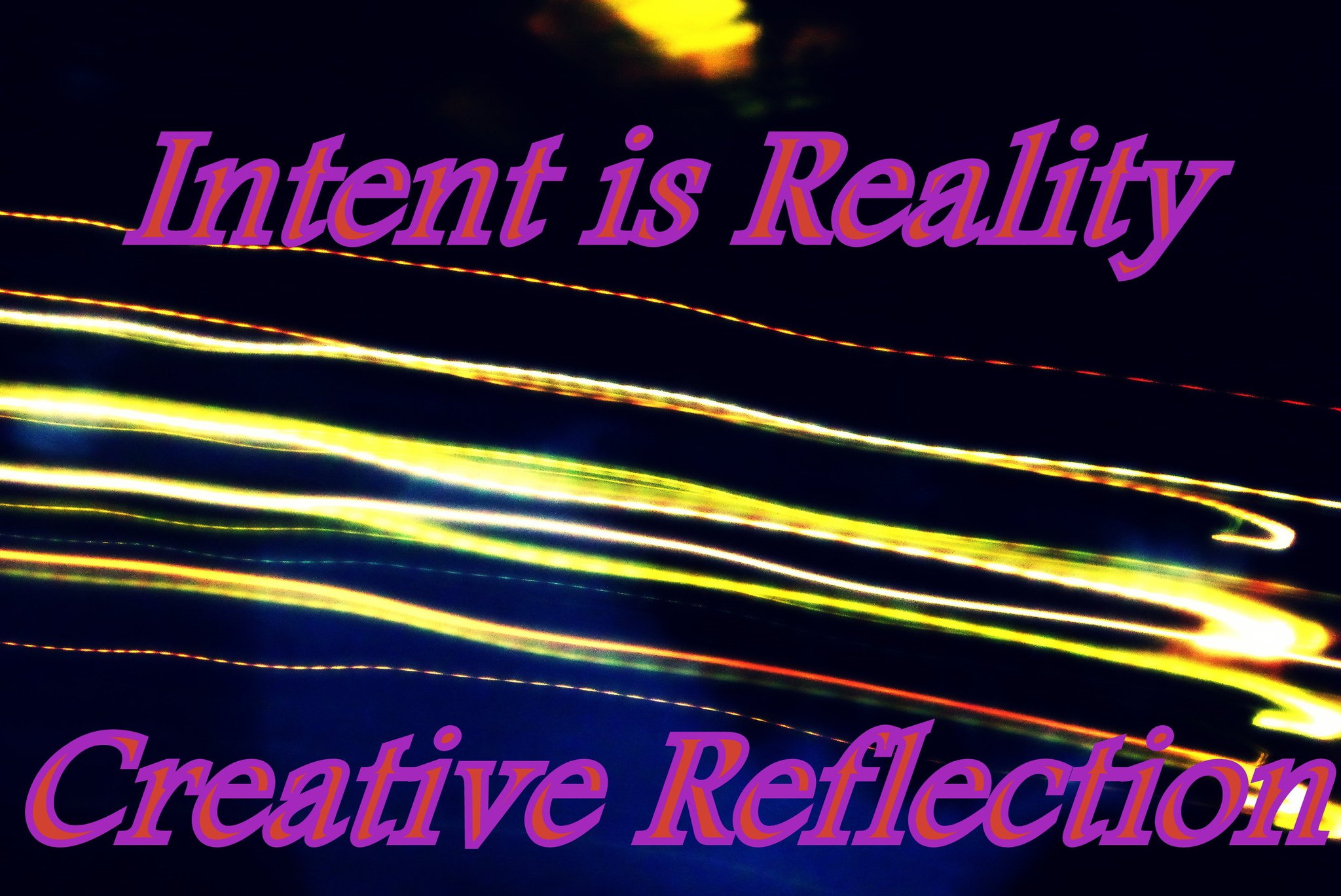 Intent is Reality Creative Reflection - Cosmic Art Card