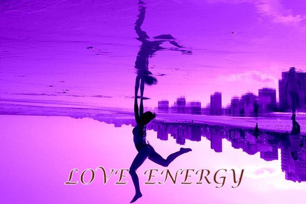 LOVE ENERGY - Cosmic Art Card depicting emotional essence