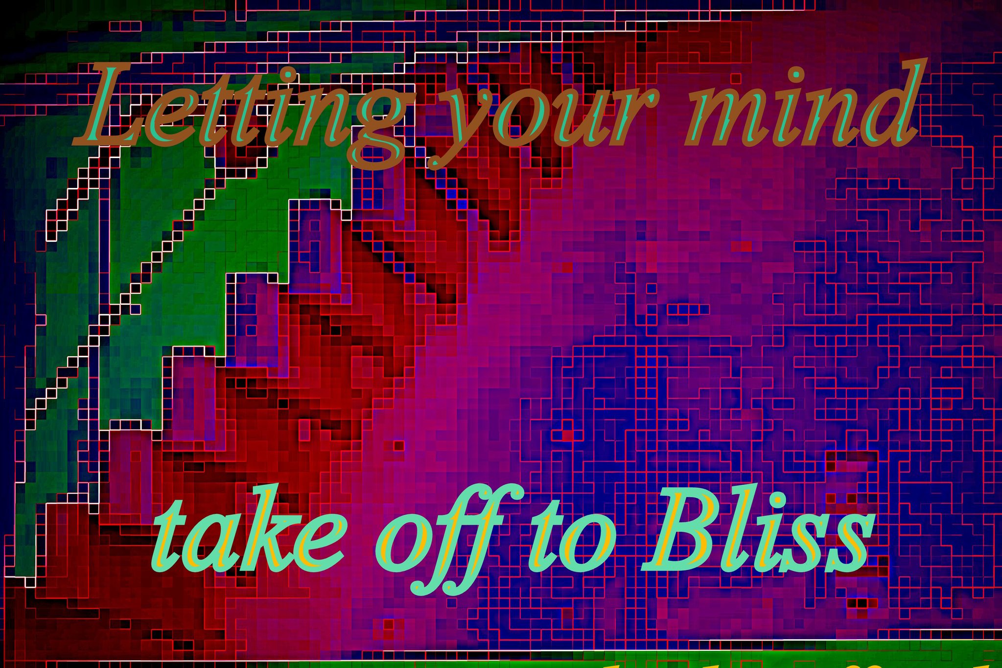 Letting your mind take off to Bliss - Cosmic Art Card