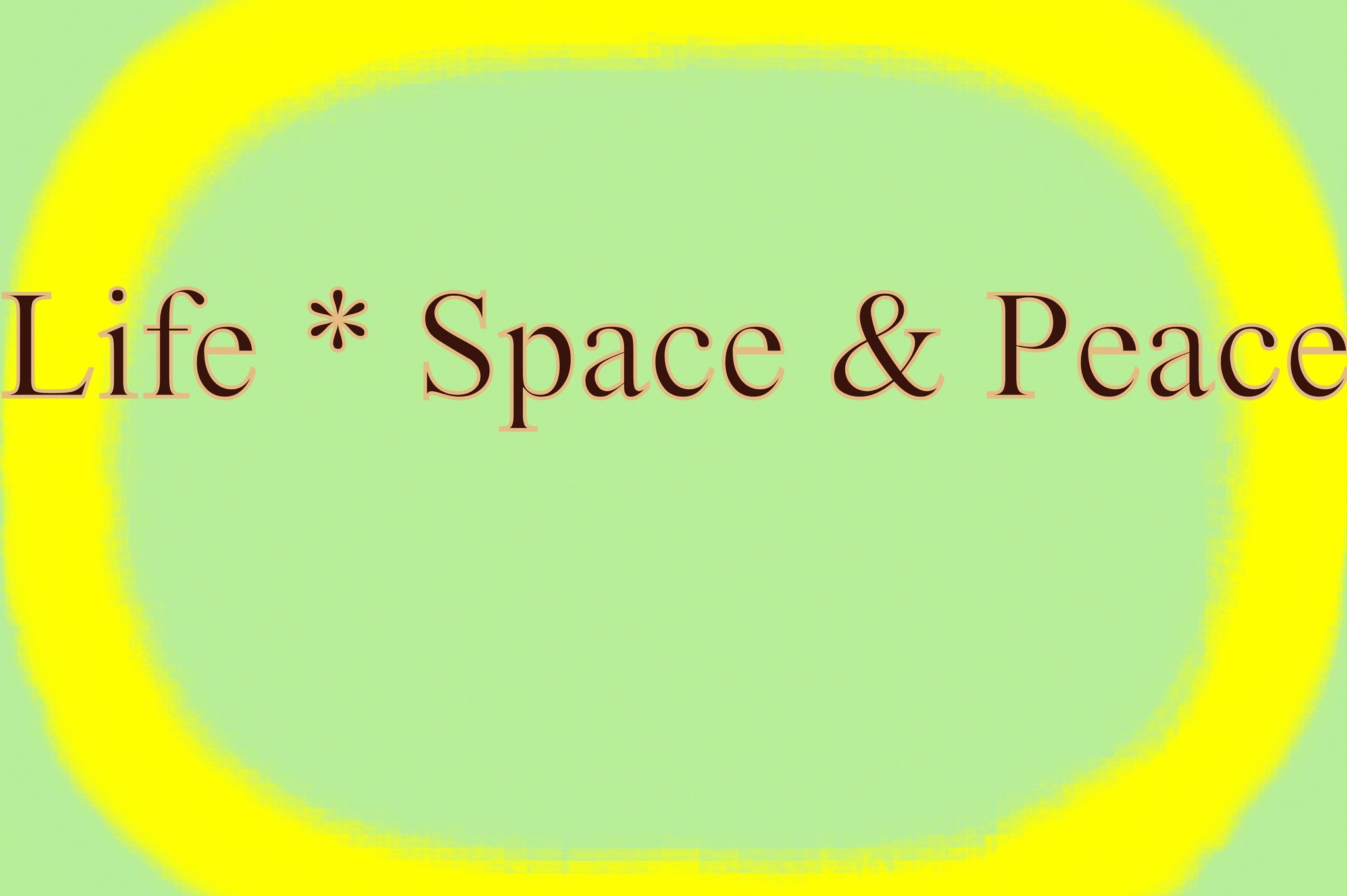 Life Space Peace - Cosmic Art Card featuring cosmic elements