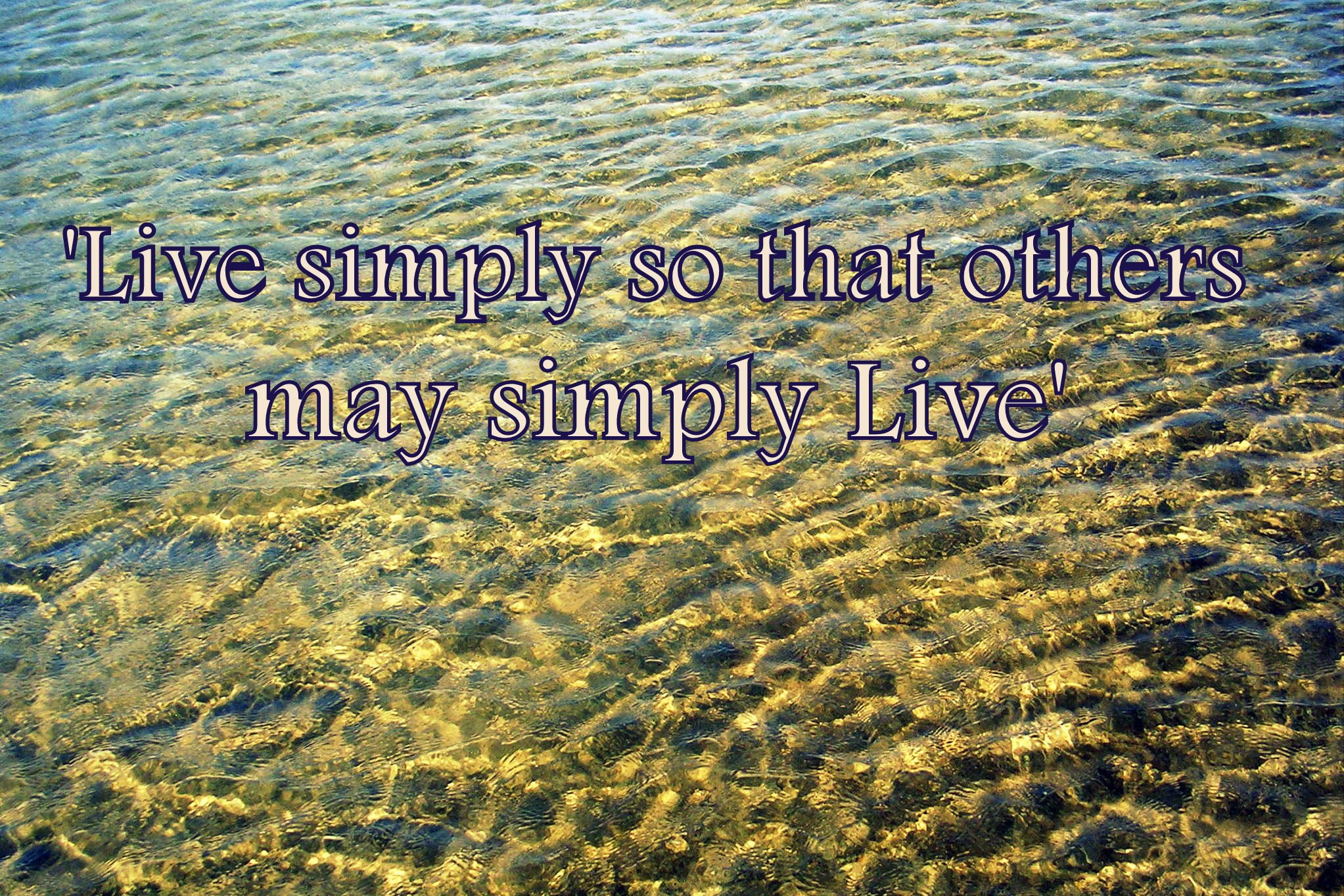 Live simply so that others may simply Live - Cosmic Art Card