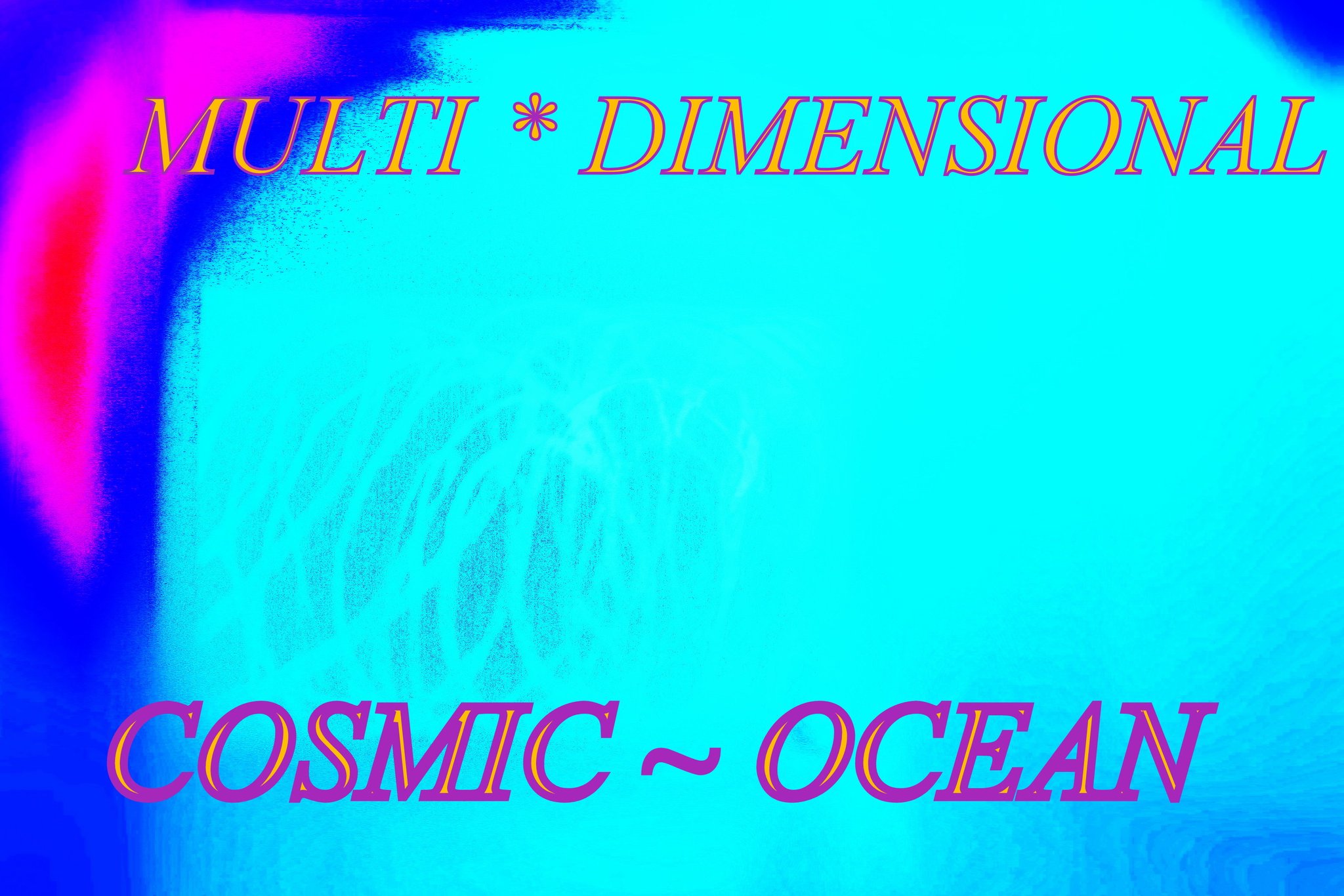 MULTI DIMENSIONAL COSMIC OCEAN - Cosmic Art Card featuring cosmic elements