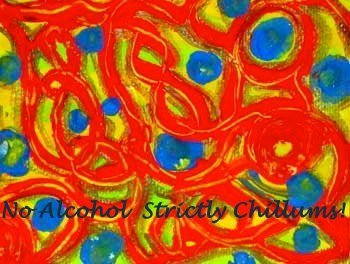 No Alcohol Strictly Chillums - Cosmic Art Card