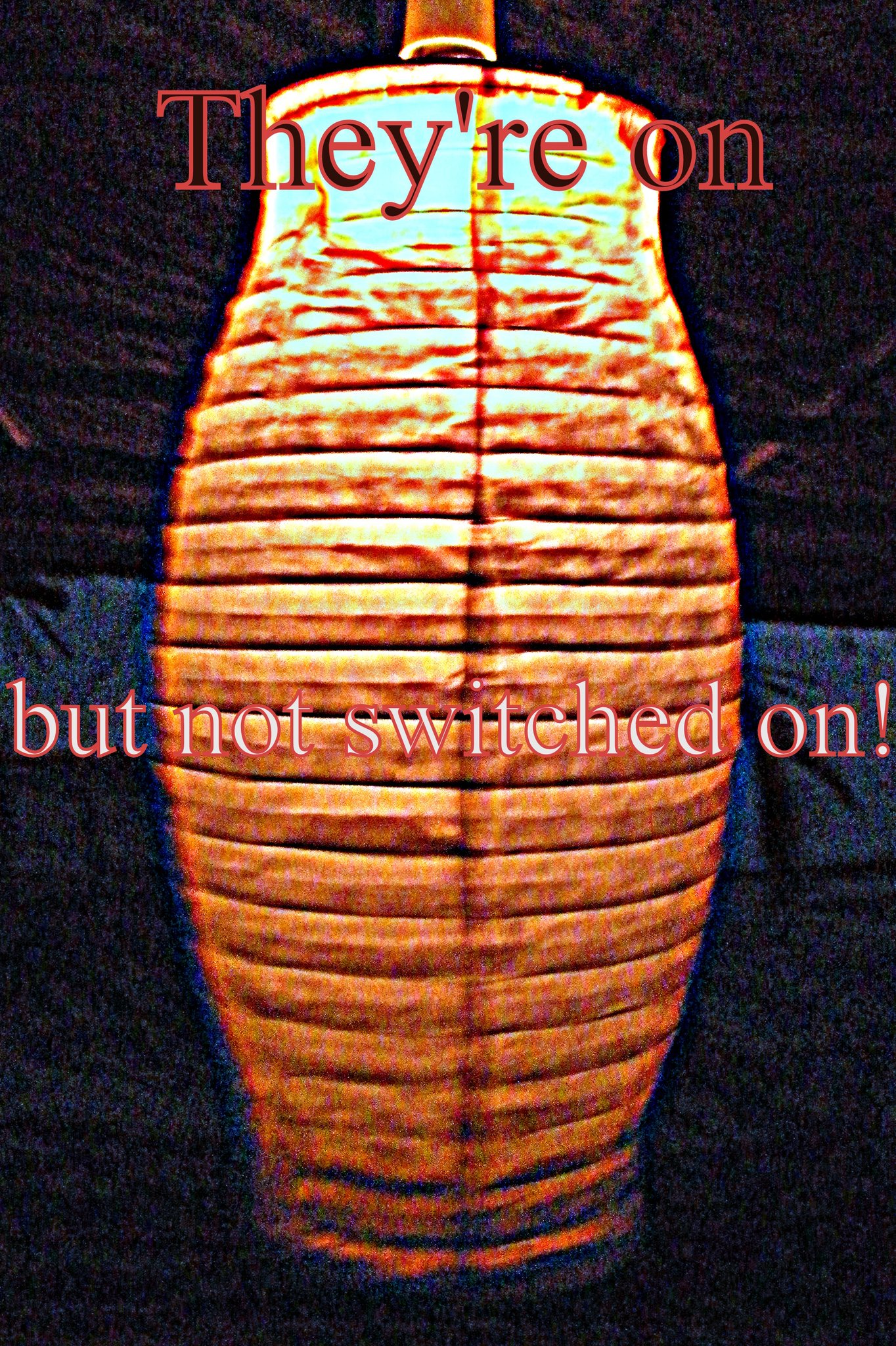 Theyre on but not switched on - Cosmic Art Card