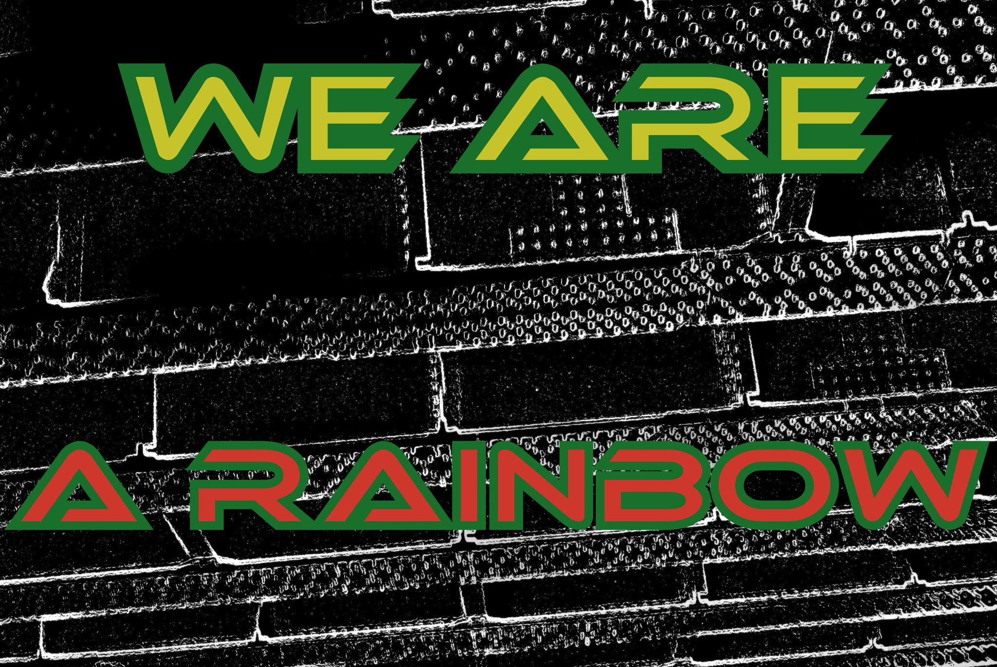 WE AREA RAINBOW - Cosmic Art Card