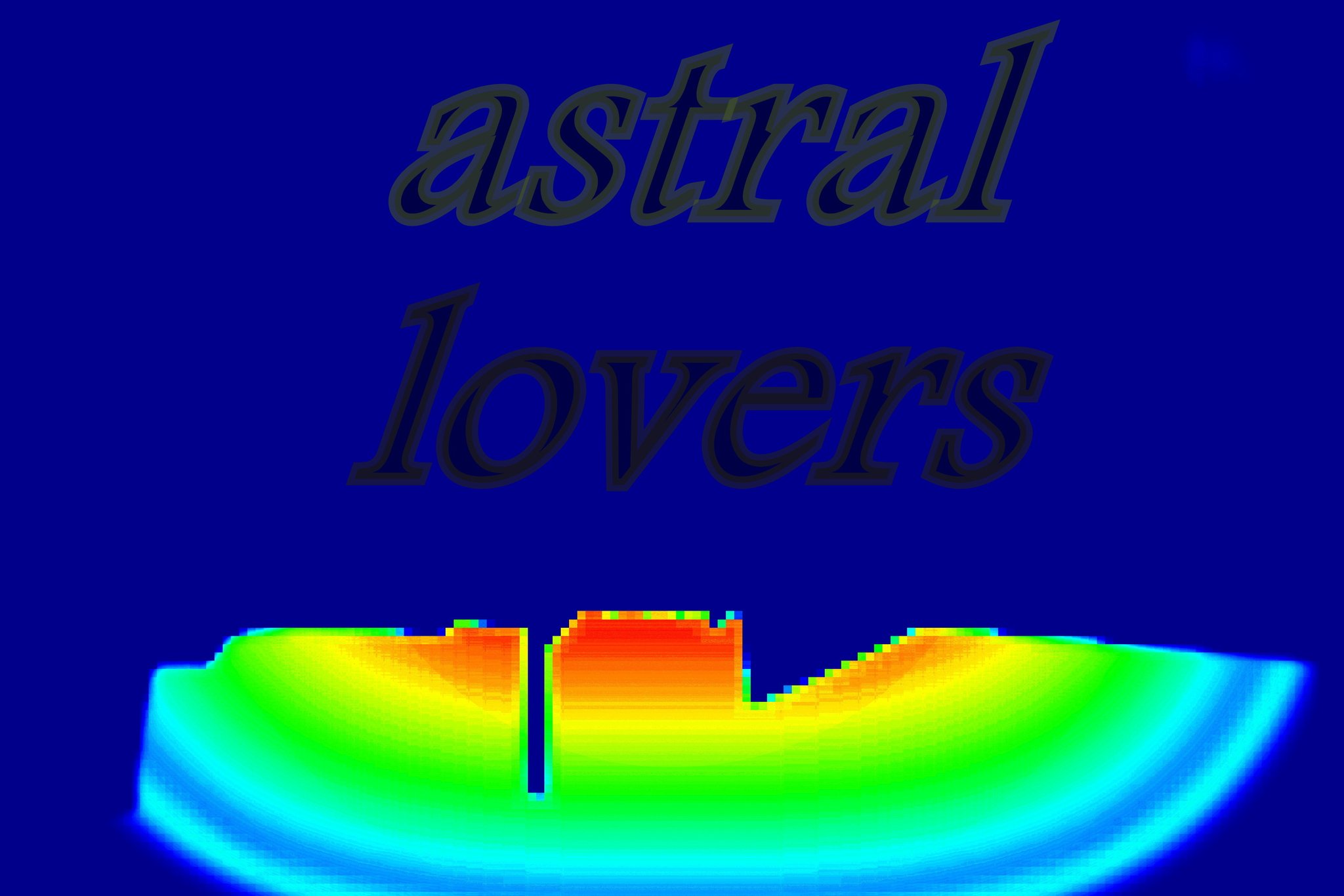 astral lovers - Cosmic Art Card depicting emotional essence