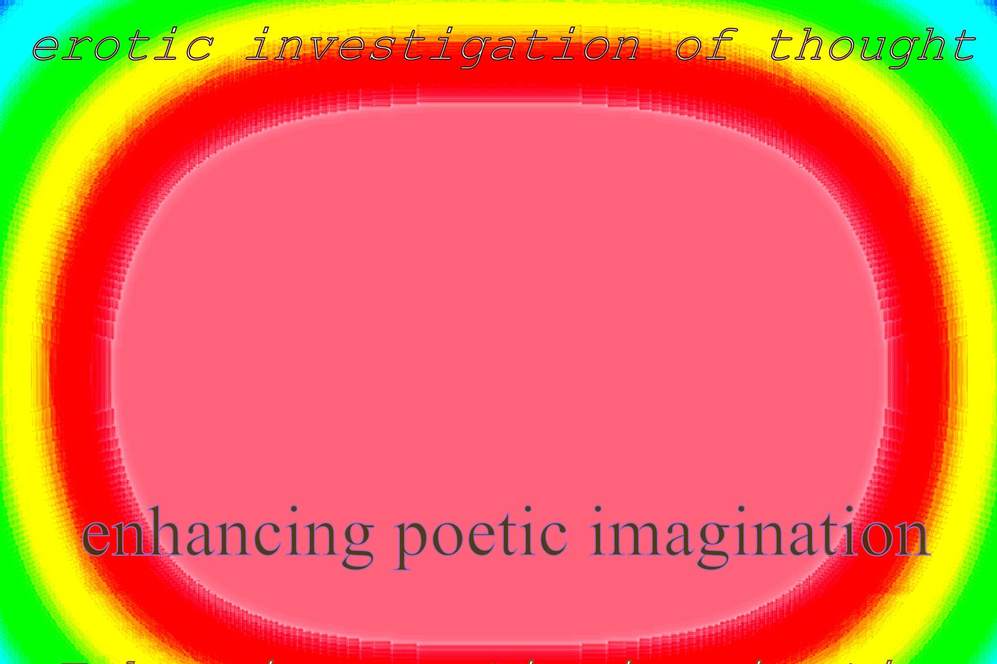 erotic investigation of thought enhancing poetic imagination - Cosmic Art Card